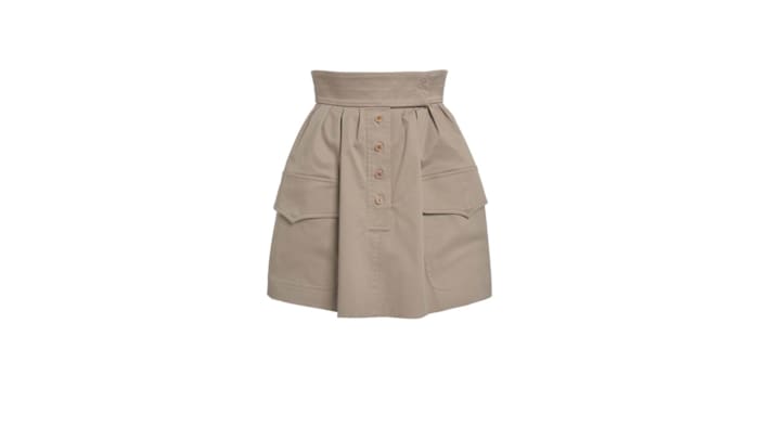 Moda Operandi - Elie Saab Pleated Gabardine Mini Skirt
